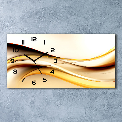 Reloj de cristal horizontal Ondas abstractas