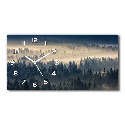 Reloj horizontal Niebla sobre el bosque