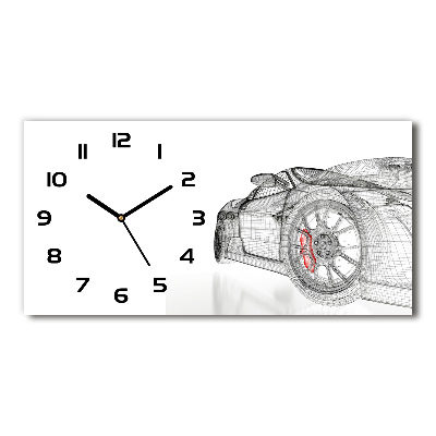 Reloj rectangular Malla de coche
