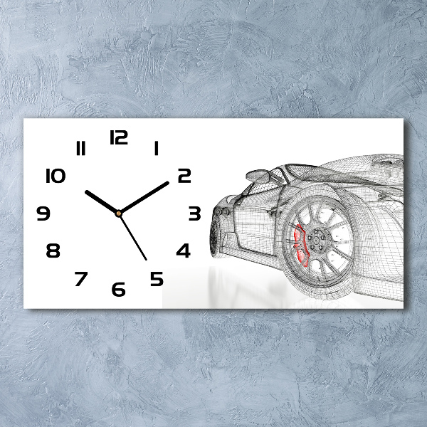 Reloj rectangular Malla de coche