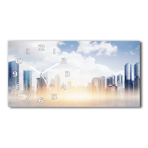 Reloj de cristal horizontal Rascacielos