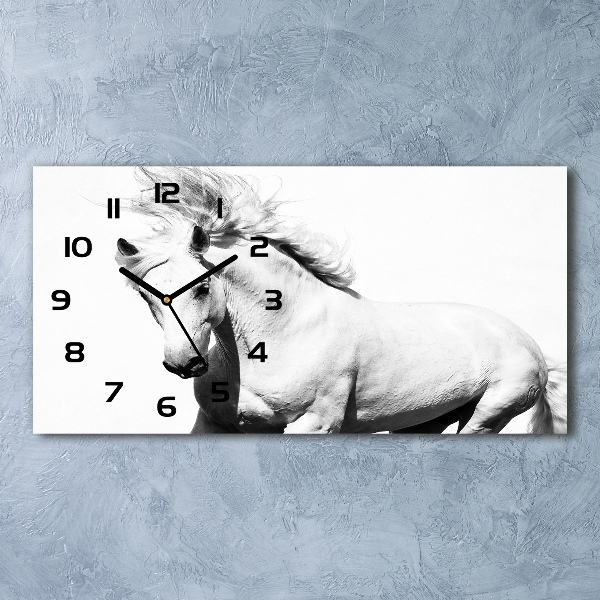 Reloj rectangular Caballo blanco