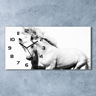 Reloj rectangular Caballo blanco