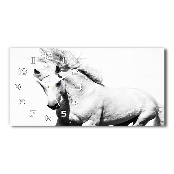 Reloj rectangular Caballo blanco