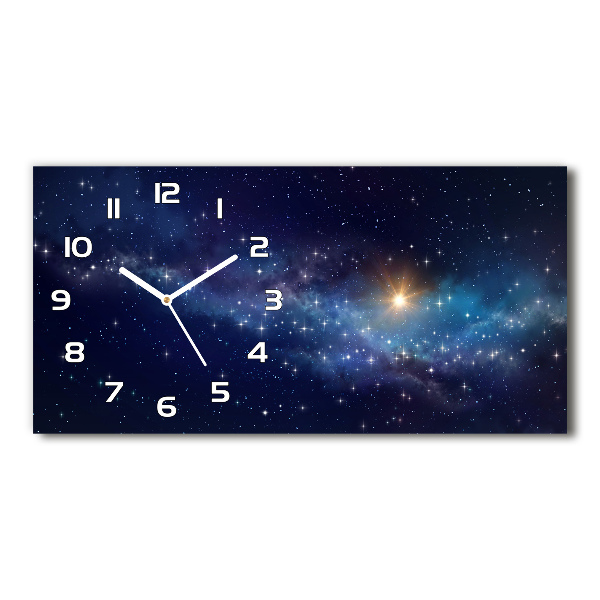 Reloj de cristal horizontal Galaxia