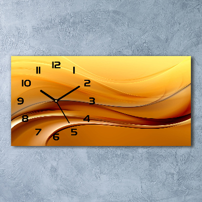 Reloj rectangular Fondo de ondas