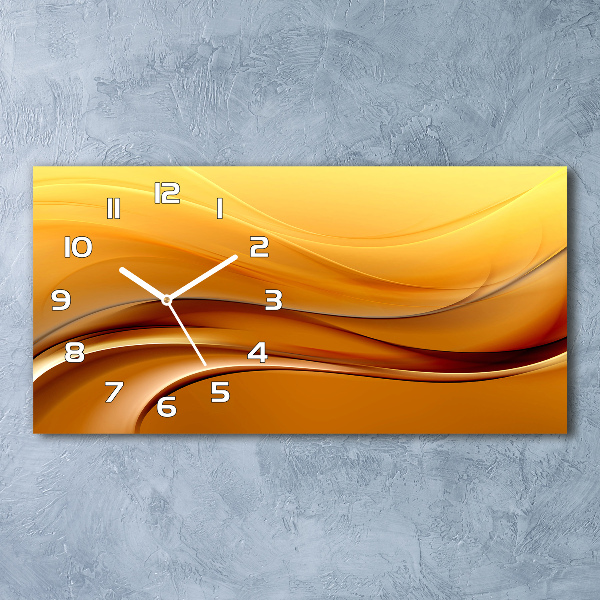 Reloj rectangular Fondo de ondas