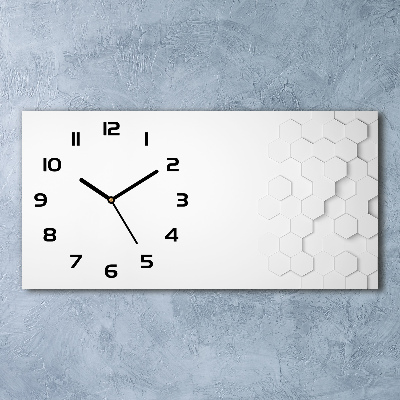 Reloj horizontal Fondo de hexágonos