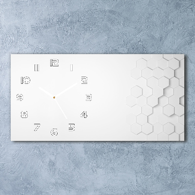Reloj horizontal Fondo de hexágonos