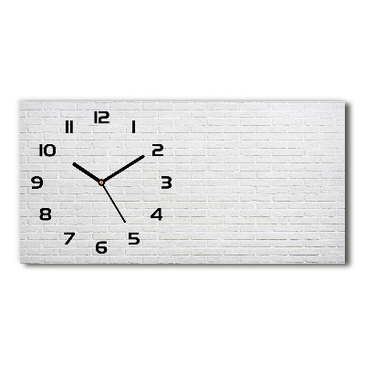 Reloj rectangular Pared de ladrillos