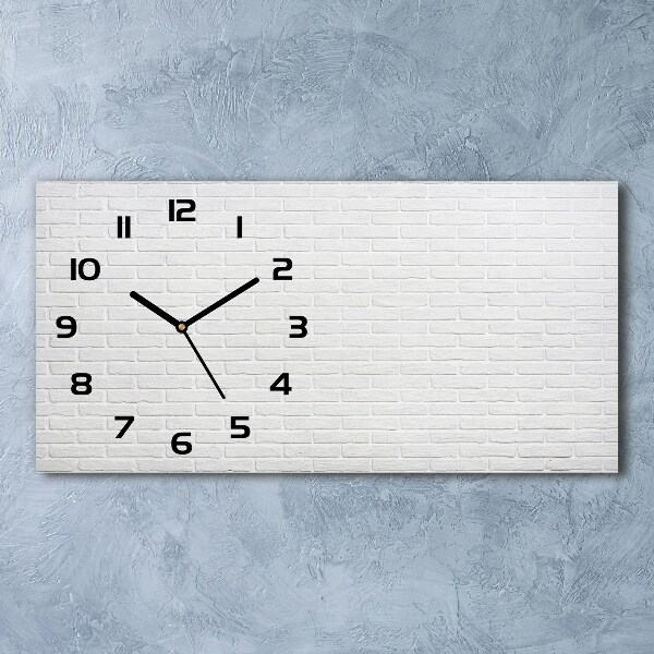 Reloj rectangular Pared de ladrillos