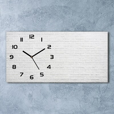 Reloj rectangular Pared de ladrillos