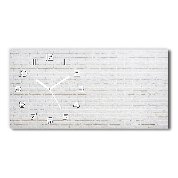 Reloj rectangular Pared de ladrillos