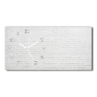 Reloj rectangular Pared de ladrillos