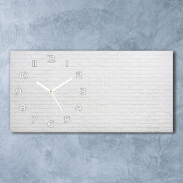 Reloj rectangular Pared de ladrillos