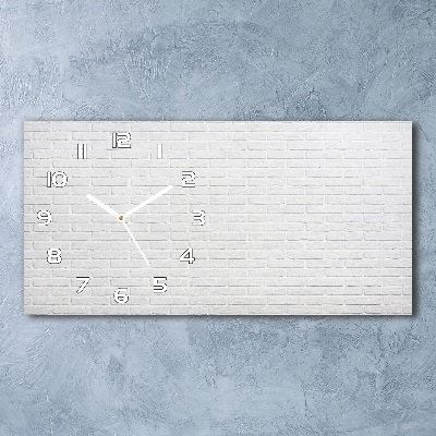 Reloj rectangular Pared de ladrillos