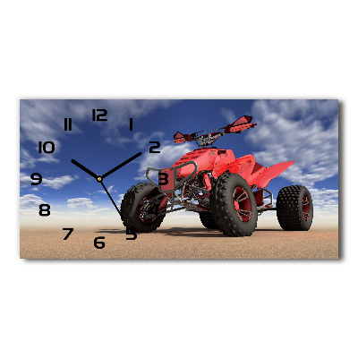 Reloj de cristal horizontal Quad en el desierto