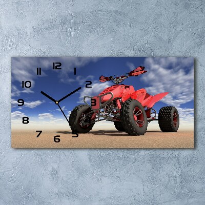 Reloj de cristal horizontal Quad en el desierto