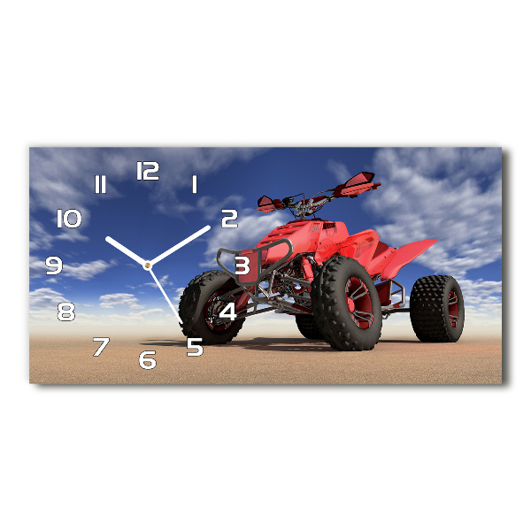 Reloj de cristal horizontal Quad en el desierto