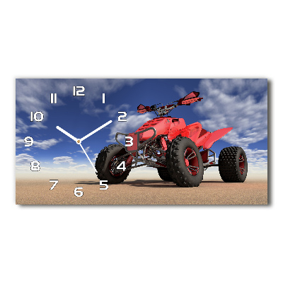 Reloj de cristal horizontal Quad en el desierto