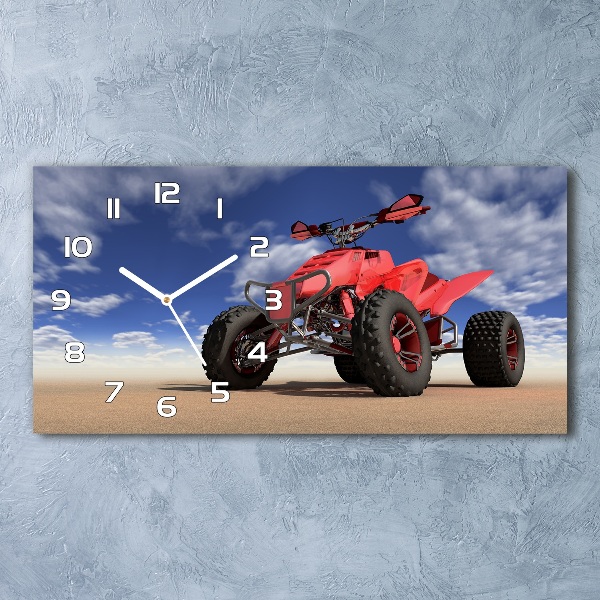 Reloj de cristal horizontal Quad en el desierto