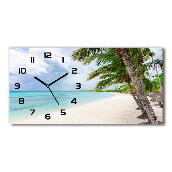 Reloj horizontal Playa tropical