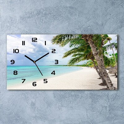 Reloj horizontal Playa tropical