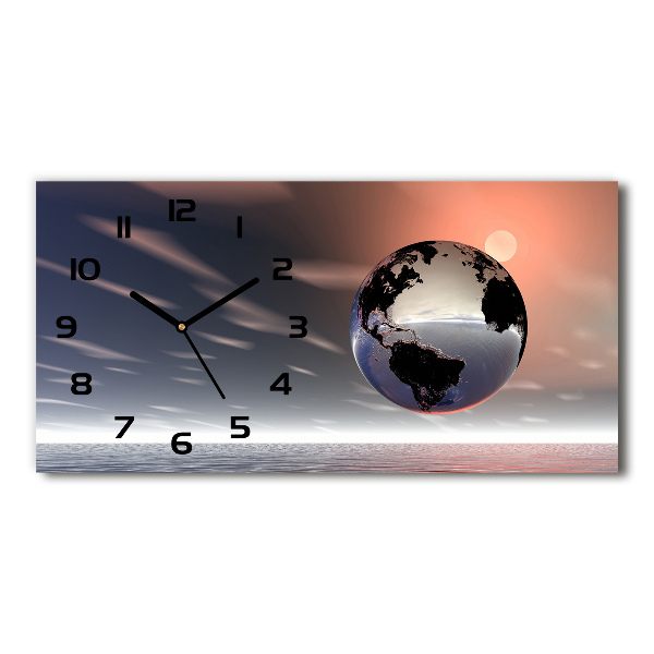 Reloj rectangular Planeta tierra