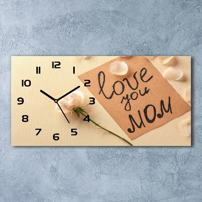 Reloj rectangular Día de la madre