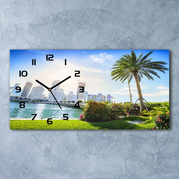 Reloj rectangular Miami, estados unidos