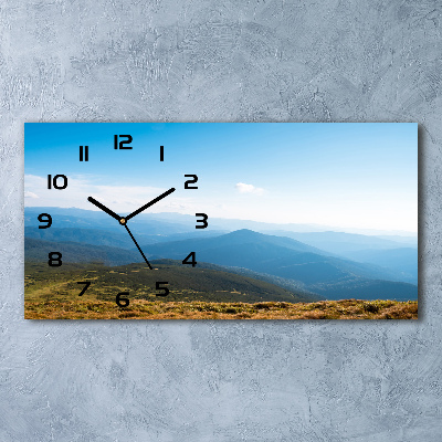 Reloj de cristal horizontal Parque nacional de los tatras