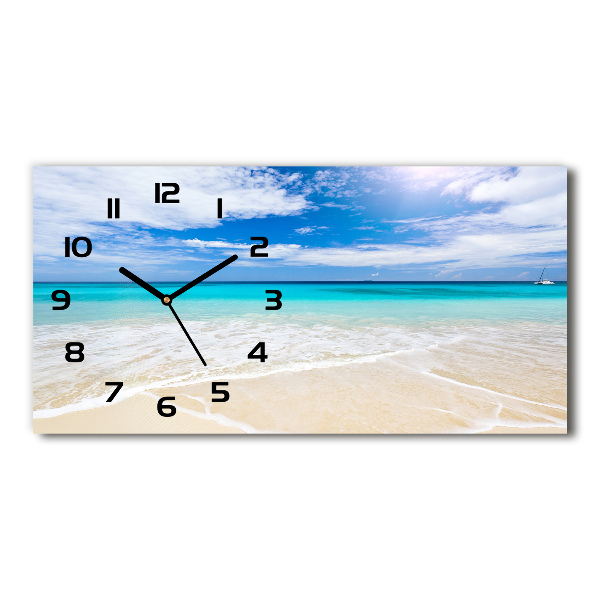 Reloj horizontal Playa tropical