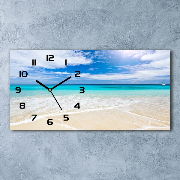 Reloj horizontal Playa tropical