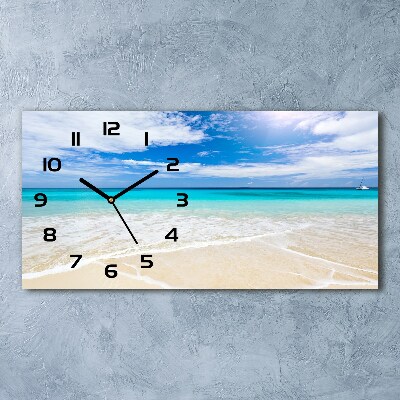 Reloj horizontal Playa tropical