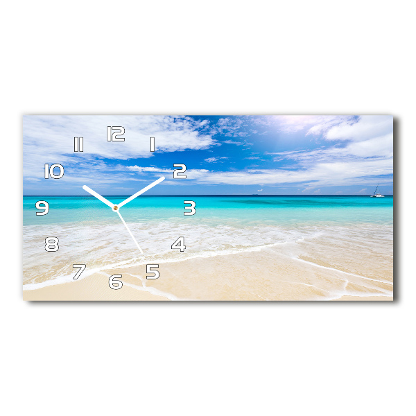 Reloj horizontal Playa tropical