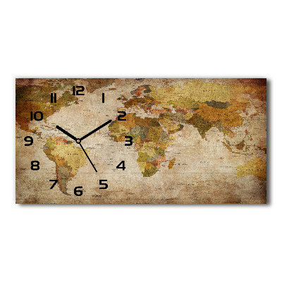 Reloj horizontal Mapa político