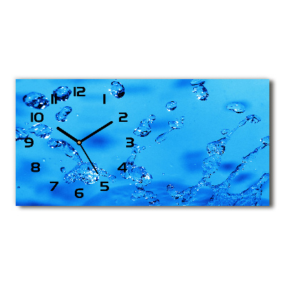 Reloj rectangular Gotas de agua
