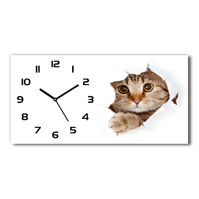 Reloj rectangular Gato