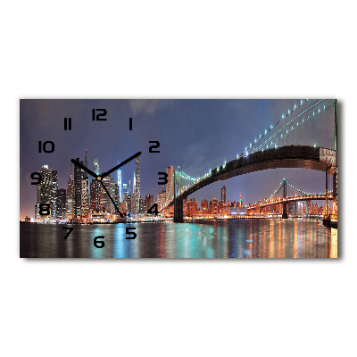 Reloj rectangular Manhattan nueva york