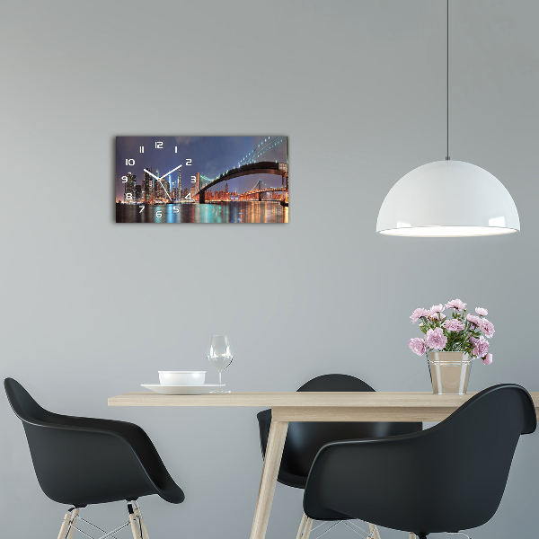 Reloj rectangular Manhattan nueva york