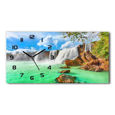 Reloj de cristal horizontal Cascada
