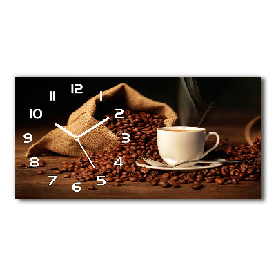 Reloj rectangular Café en una taza