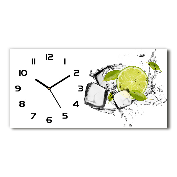 Reloj de cristal horizontal Lima con hielo