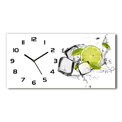 Reloj de cristal horizontal Lima con hielo