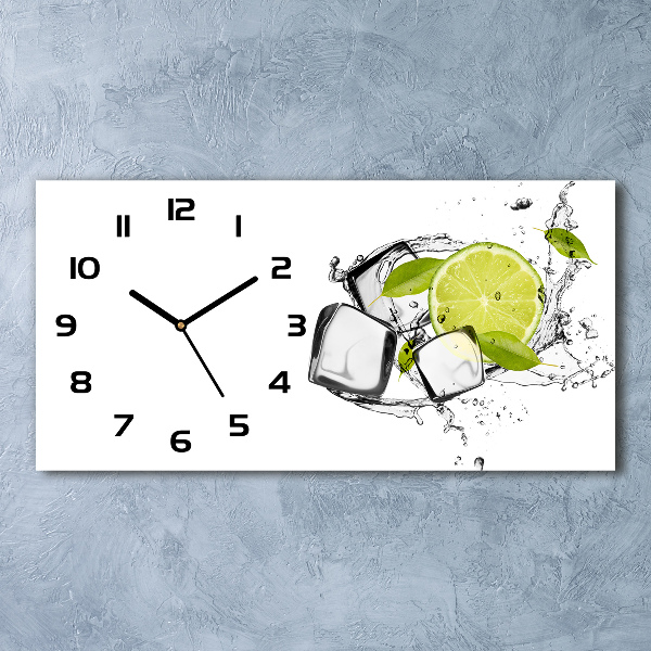 Reloj de cristal horizontal Lima con hielo