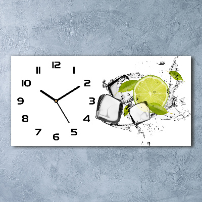 Reloj de cristal horizontal Lima con hielo
