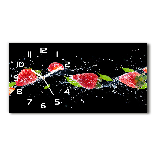 Reloj horizontal Fresas y agua