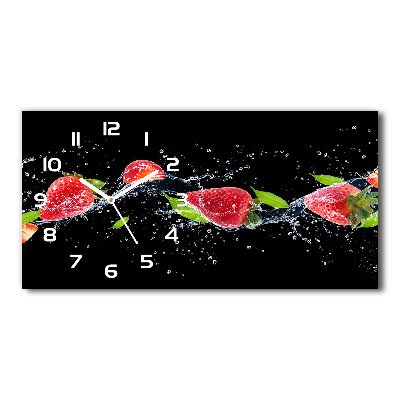Reloj horizontal Fresas y agua