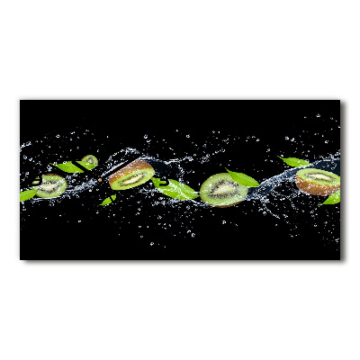 Reloj rectangular Kiwi y agua