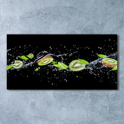 Reloj rectangular Kiwi y agua